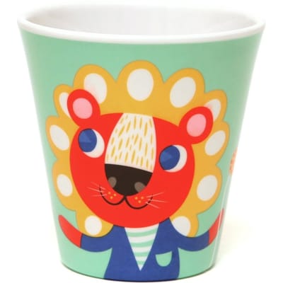 Petit Monkey melamine beker leeuw en tijger munt