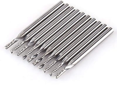 Dailygoody - Tungsten Carbide End Mill - Frees Gereedschap - 10 stuks - Snijgereedschap - 2mm Snijkant Dia - Geschikt voor Industrieel Gebruik