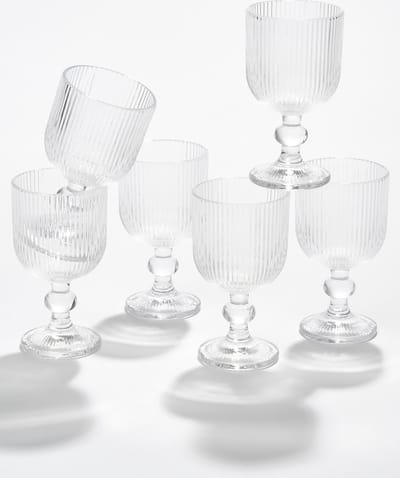 Mica Decorations Merlot Wijnglas set van 6 - 250 ml - Glas - Transparant