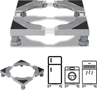 Verstelbaar Onderstel voor Wasmachine en Droger – 41-65 cm – Stabiliteit en Comfort