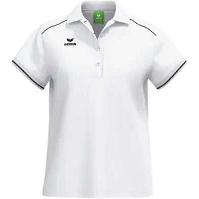 Erima Cmpt 3 Wings Polo Dames - Wit / Zwart | Maat: 34