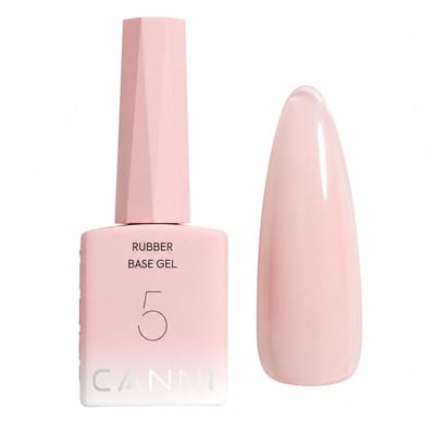 Canni - Rubberbase - 10 ml - HEMA-vrij - TPO-vrij - Rubber base - Rubber base coat - Rubber base gellak - Rubber base gel - Rubberbase gellak - Rubberbase clear