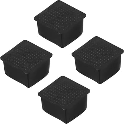 Stoelpootdoppen - Vloerbeschermers - Meubels Beschermen - Antislip en Schokabsorberend - 4 Stuks - Zwart