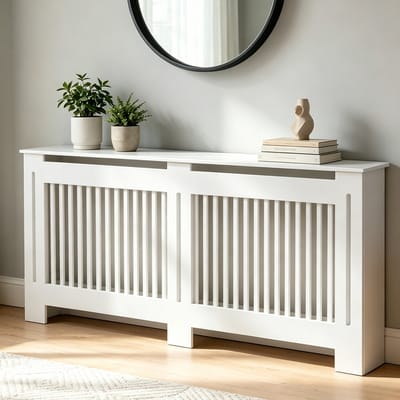 FATIVO Radiatorombouw - radiatoromkasting - Verwarmingsombouw - 172x19x101 cm - Wit
