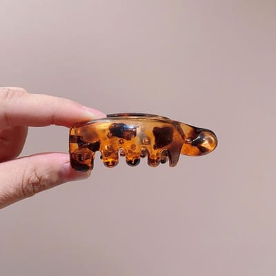 1 Stuks Antislip Banaan Haarklemmen voor Vrouwen - Retro Luipaardprint Haarklauw voor Paardenstaarten, Kapsels, Krullend Haar Stijlvolle Haarklemmen Paardenstaart Houders