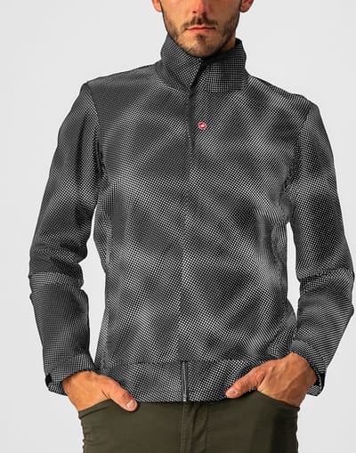 Castelli Casual regenjack Heren Zwart - COMMUTER REFLEX JACKET LIGHT BLACK - 2XL