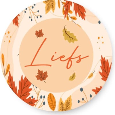 20x Liefs Herfst Sluitstickers - Herfst - Sticker- Gepersonaliseerd - Sluitstickers - Uitdelen - Uitdeeltraktatie - Wensetiket - Rond - 40mm - Glossy sticker
