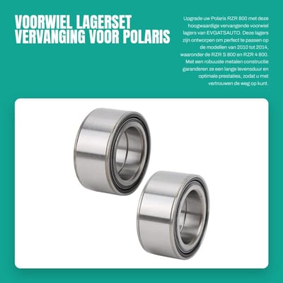 Dailygoods- Wiellagers 1 Paar - Vervangingslagers - Voor Polaris RZR 800 2010-2014 - Voor RZR S 800 - Voor RZR 4 800 - Metalen Constructie - Lagers