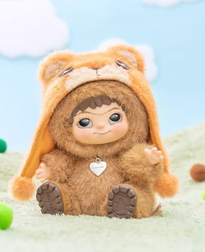 BOÎTE AVEUGLE WAKUKU CHAUDE Renard Renard Lapin Journal des Farces Série Première et Deuxième Génération Pendentif Peluche Vinyle Cadeau Fait Main En Stock
