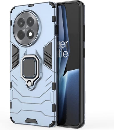 Coverup Hoesje - Geschikt voor OnePlus 13R Hoesje - Coverup Ring Kickstand Back Cover - Lichtblauw