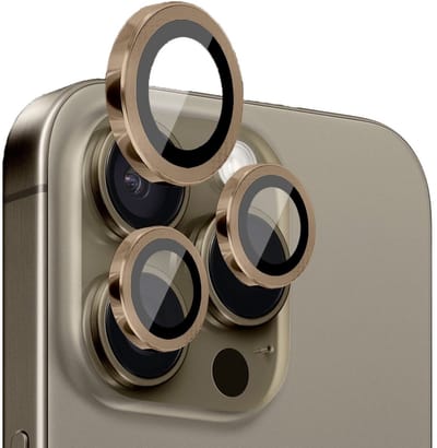 Solidenz Camera Lens Protector - Geschikt voor Apple iPhone 16 Pro / 16 Pro Max - Desert Titanium