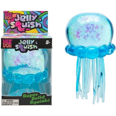 Needoh Fuzz Ball Kwallen Squishy Blind Box Serie Verschillende Kleuren Schattige Kwallen Vorm Stressverlichting Ontspanning Leuk Speelgoed Cadeau blue