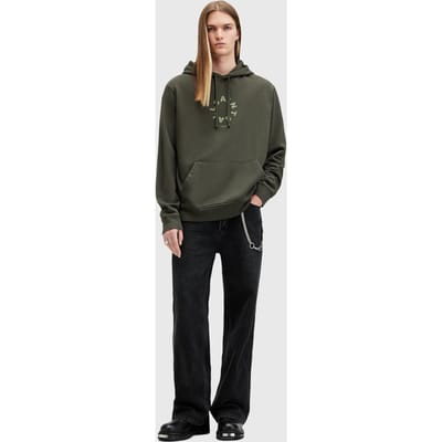 AllSaints Tierra Oth Hoody Grange Green Taglia: L | Felpe con cappuccio Outlet | Uomo | Verde