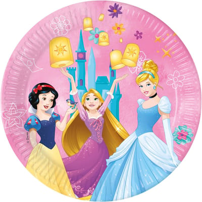 Folat - Borden (papier) -FSC Princess 23 cm - 8 stuks
