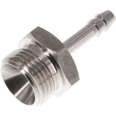 G 3/8'' Buitendraad x 4mm RVS Slangpilaar 40 Bar