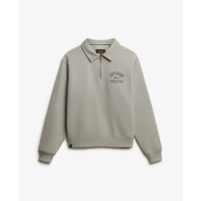 Superdry - Athletic Collared Halve Rits Trui - Dames - Truien