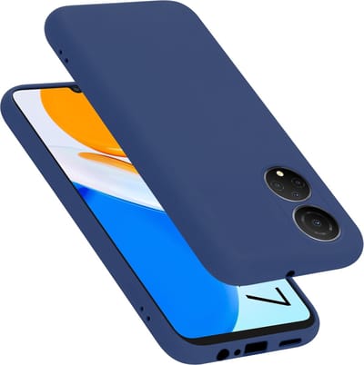 Cadorabo Hoesje geschikt voor Honor X7 in LIQUID BLAUW - Beschermhoes gemaakt van flexibel TPU silicone Case Cover