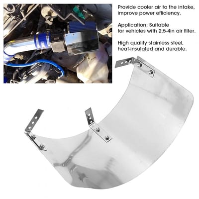 Dailygoods - Racewagen Koude-luchtinlaatkegel - Duurzaam luchtfilterdeksel - Eenvoudige installatie - Roestvrij staal - Geïsoleerd filter - Geschikt v...