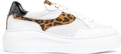 UNISA FUSTA_GRA_LEO Dames Sneakers - WHIT/CANNE - Maat 41