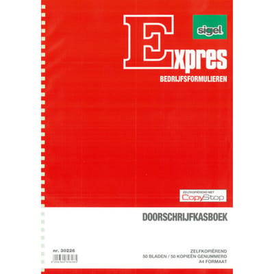 Sigel doorschrijfkasboek - A4 - EXPRES - spiraalblok met 1x50 vel - genummerd - SI-30226