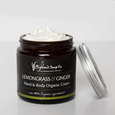 Biologische Hand- & Bodycrème 120ml - Lemongrass & Ginger - Highland Soap Company