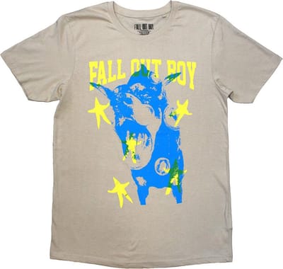 Fall Out Boy - Dog Heren T-shirt - S - Beige