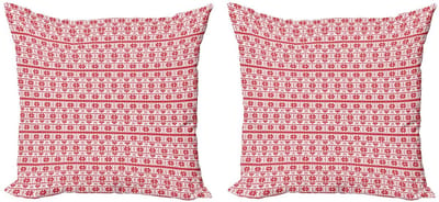 ABAKUHAUS Kussenhoes Nordic Borders – 50x50 cm – Dubbelzijdig