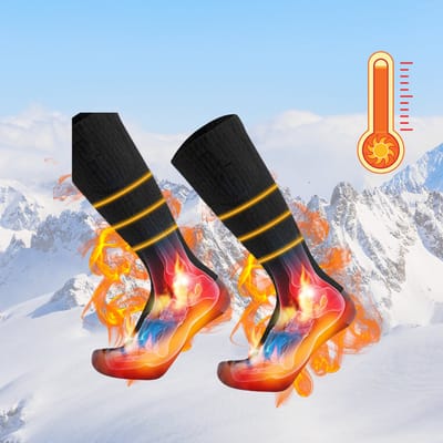 VELTRR® Verwarmde Sokken - Elektrische Sokken - Warme Huissokken - Zwart