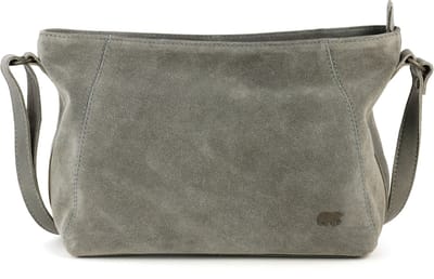 Bear Design Valentina Suede Leren Schoudertas - Grijs