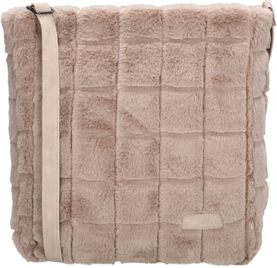 Zebra Trends Milou Crossbodytas - Schoudertas - Fur - Bont - Lichttaupe