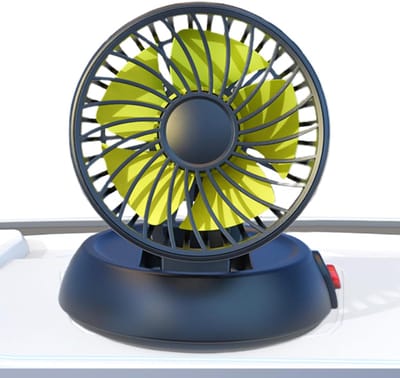 VHV - Autoventilator - usb autoventilator achterbank - USB oplaadbaar, opvouwbaar - voor auto, achterbank, camper