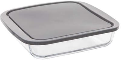 5Five Ovenschaal met deksel - borosilicaat glas - vierkant - 1.8 Liter - 22 x 22 x 5 cm