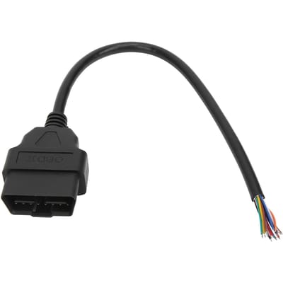 OBD2-stekkeradapter 16-pins mannelijke kabelconnector diagnosetool passend voor ELM327-verlenging 30 cm gray
