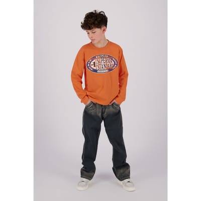 Vingino Boys Jean T-shirt Dusted Orange Taglia: 8 | T-shirt Outlet | kids | Arancione