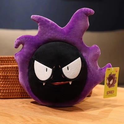 Echte Pokemon Kawaii Gastly Pluche Speelgoed Geesten En Geesten Peluches Sierkussen Verjaardagscadeau Voor Kinderen Vrienden Jongens Decoratie purple
