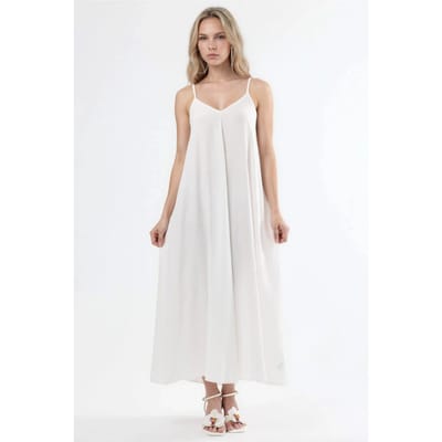 V-hals Midi Slip Jurk