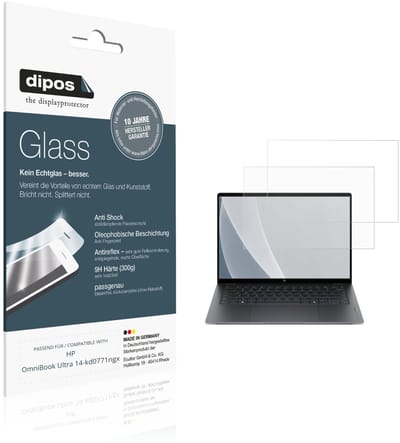 dipos – 2x Matte Pantserfolie geschikt voor HP OmniBook Ultra 14-kd0771ngx | 9H Screenprotector