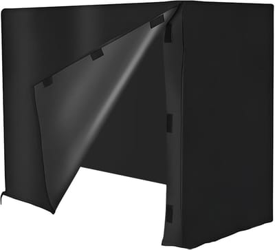 Houtrek Hoes - Brandhout Opslag - Bescherming Buiten - Zeer Scheurvast Materiaal - 191 x 24 x 191 cm - Zwart