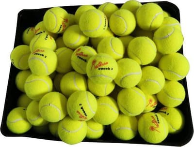 Tennisballen-Tennisballen voor ballenmachine-Tennisballen trainingskwaliteit-Padelballen-Padelballen voor ballenmachine--Racketclub Coach2 - perfecte training / 120 ballenmachine tennisballen (bij 240 stuks: gratis ballentas)
