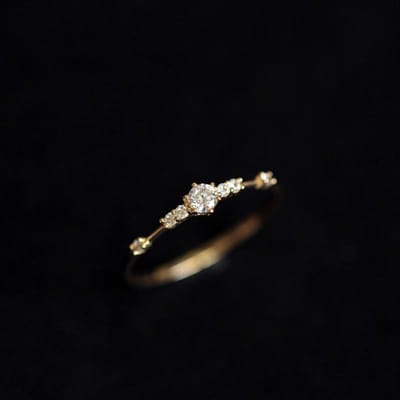 Cuivre Véritable Plaqué Or 14K Cristal Pav Exquis Design de Bague de Mariage Femmes Bijoux de Luxe Léger Accessoires de Création 6 black