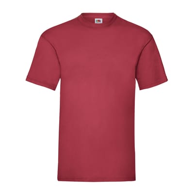 Fruit of the Loom Unisex Adult Waardevol T-Shirt (Baksteen Rood)