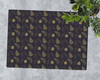 Coloray Vloerbeschermer - Natuur laat achter Bureaustoel Vloerbeschermer - 120x90 cm - Veelkleurig Bureaustoelmat - Vloerbeschermer Vinyl - Mótif Vloerbeschermer - Rechthoekige Mat - Natuur Thema