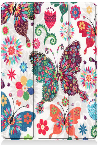 Hoes geschikt voor Apple iPad 10.2 inch 2019 / 2020 hoes Smart Tri-Fold Hoesje - Vlinder Print