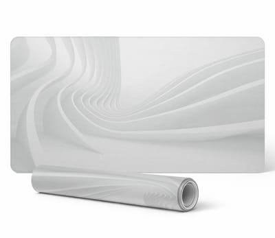 Designer laptop beschermmat met futuristische golven, 90x45 cm