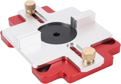 Freessjabloon Bovenfrees - Sleuffrees Houtbewerking - Nauwkeurig Frezen - Aluminiumlegering Constructie - 0 tot 50 mm - Zilver