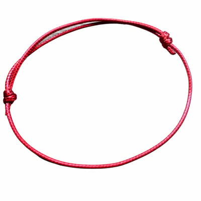 Enkelkoord Rood Schuifsluiting - Charme Bijoux