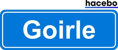 Hacebo - Plaatsnaam Sticker - 29x10 CM - Goirle sticker - Verkeersborden sticker - grappige cadeaus - Goirle