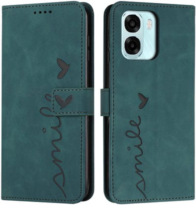 Coverup Hoesje - Geschikt voor OPPO A6 5G / A6x 5G / A6x 4G Hoesje - Coverup Smile Book Case - Groen