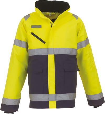 Yoko Fontaine Storm - Hi-Vis jacket YHVP309 - Hi Vis Yellow / Navy - S