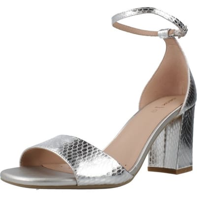 GEOX NEW ERAKLIA 80 DAMES Sandalen - ZILVERKLEUR - Maat 37